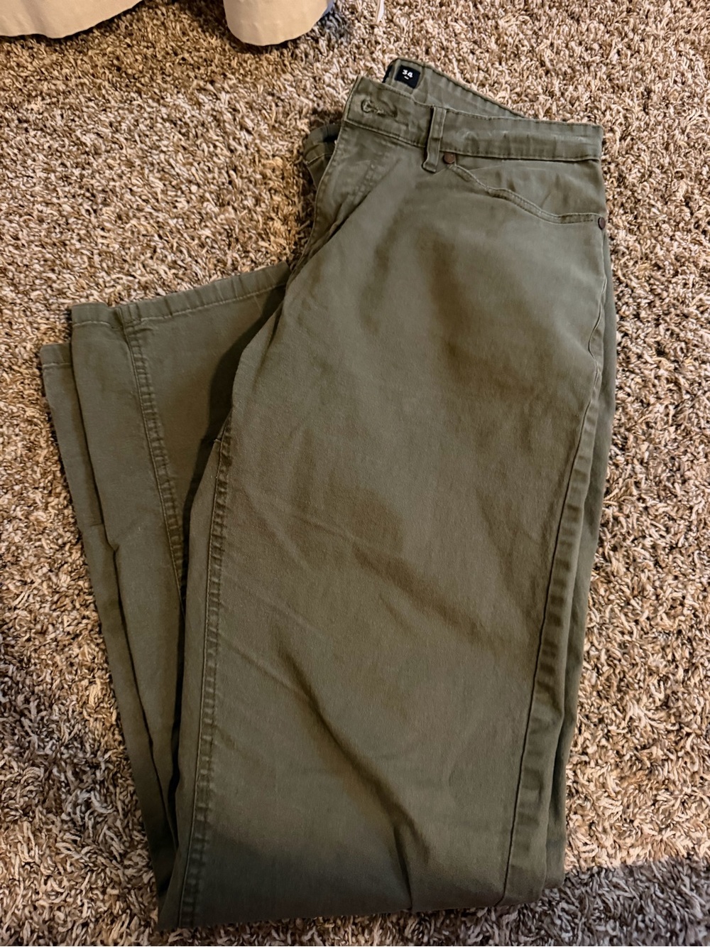 BARBELL | Men's Olive Green Casual Pants